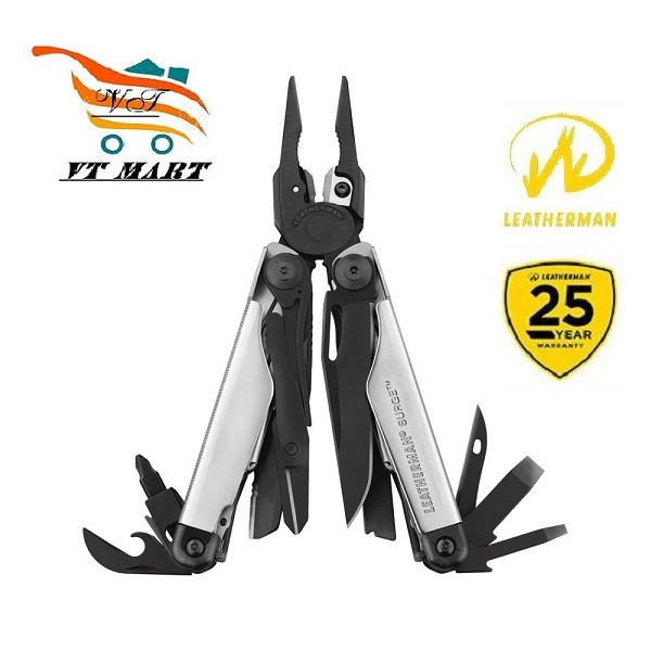 Kìm Đa Năng Leatherman Surge Black&amp;Silver  21 Tools - Hàng Chính hãng bảo hành 25 năm tại HiBu VT Mart