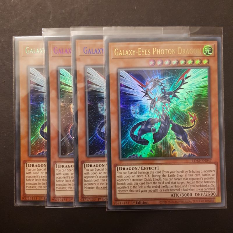1 Lá thẻ bài Galaxy-Eyes Photon Dragon - LDS2-EN047 - Ultra Rare 1st Edition