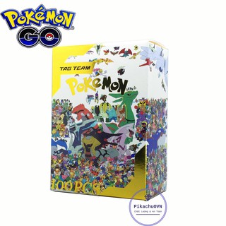 Bộ Thẻ Bài Pokemon TCG 100 Thẻ Bài Chơi Pokemon 100B（GX20+EX80) Tag Team GX MEGA EX Sưu Tập, Chơi Đối Kháng New Đẹp