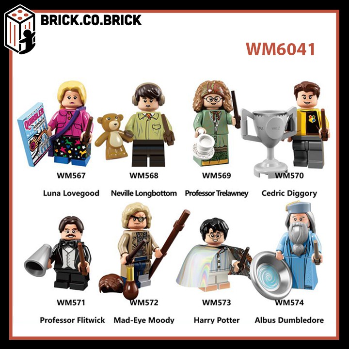 WM6041 - Shopee Non Lego Minifigures Harry Potter - Đồ chơi Lắp ghép Xếp hình Mini Mô hình: Dumbledore, Hagrid, Beast