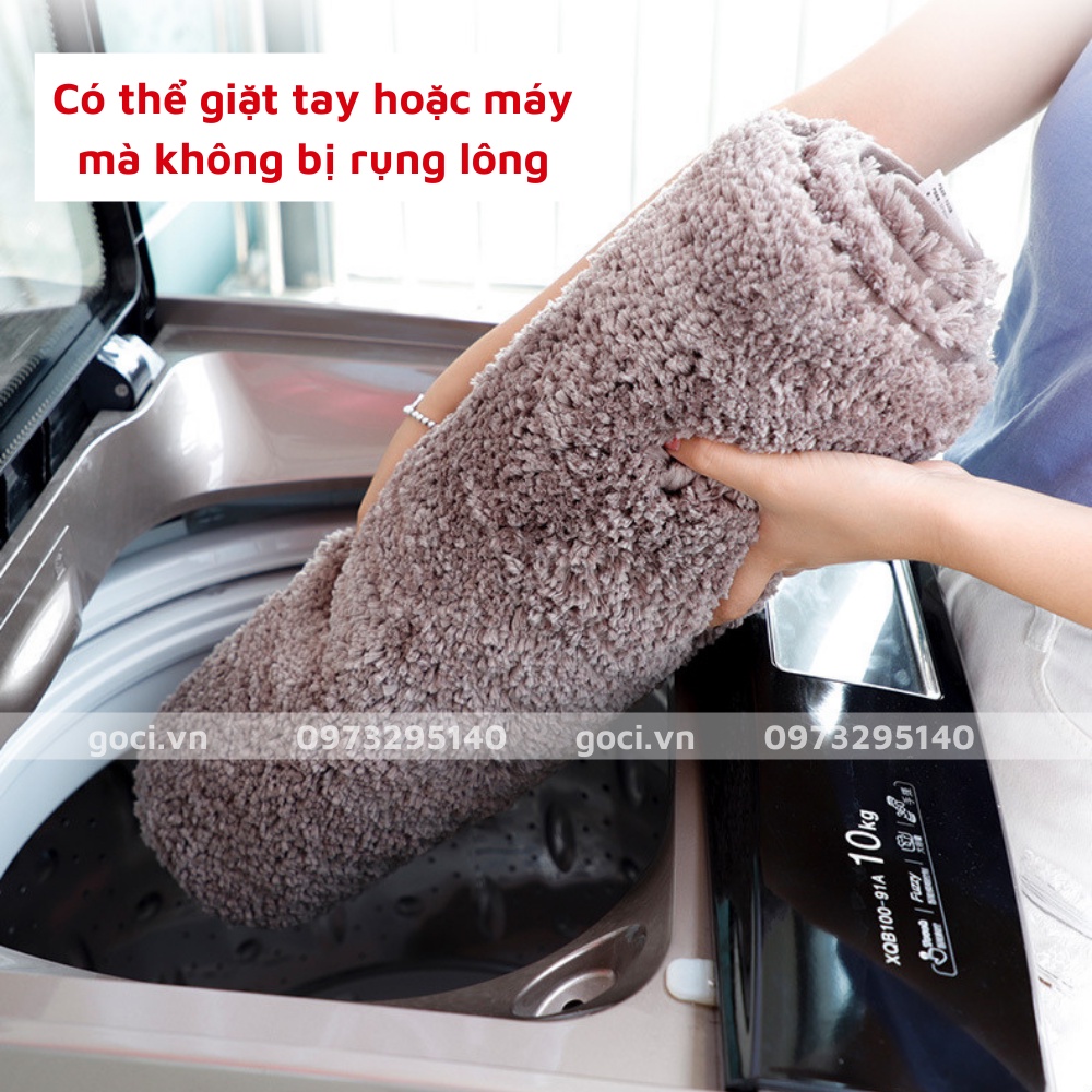 Thảm lau chùi chân nhà tắm nhà bếp chống trượt lông dày 3cm siêu thấm hút nước lông mịn hàng cao cấp