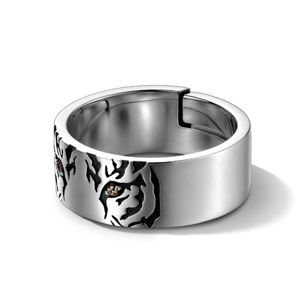 Nhẫn Hình Mèo / Hổ Cá Tính Sáng Tạo Cho Nam Nữ|Nhẫn Hở Đồng Có Thể Điều Chỉnh Kích Cỡ