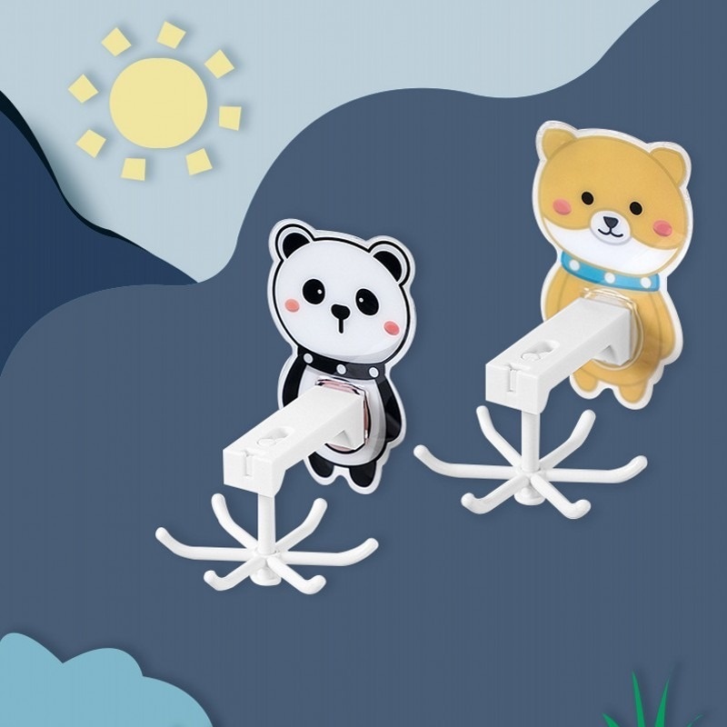 Móc treo đồ gắn tường hình động vật hoạt hình dễ thương thân thiện với môi trường