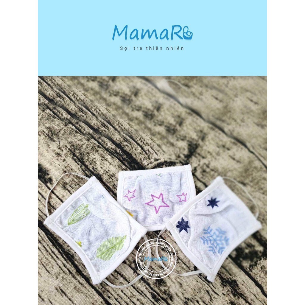 Set 3 khẩu trang sợi tre Mamaru