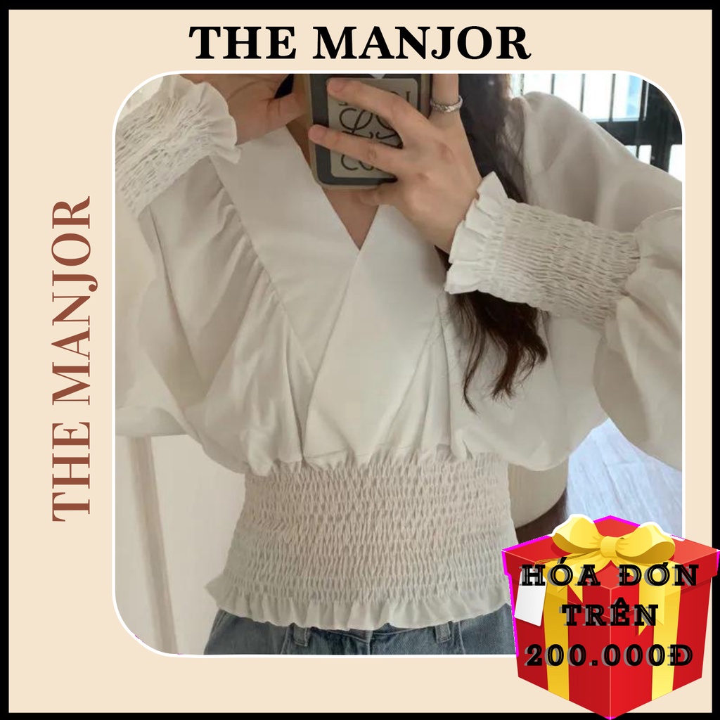 ÁO CỔ CHÉO BO EO  - AK0020 | steven.factory