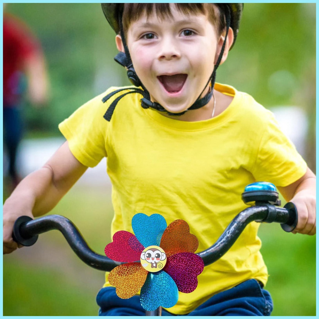 Đồ Trang Trí Tay Cầm Xe Đạp Màu Sắc Cầu Vồng Cho Bé