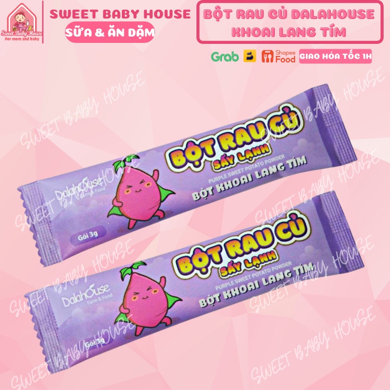 Bột rau củ Dalahouse gói 3g cho bé ăn dặm. Date 5/2024 - Sweet Baby House