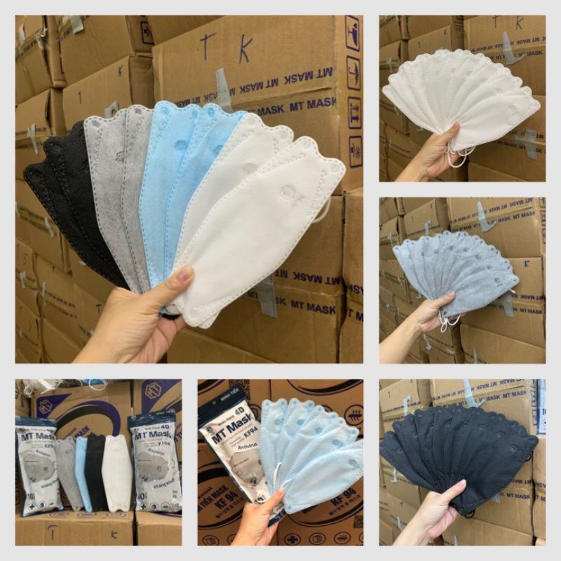 Thùng 300 cái khẩu trang 4D KF94  Đồng Xanh công nghệ Hàn Quốc kháng khuẩn, bụi mịn 94%