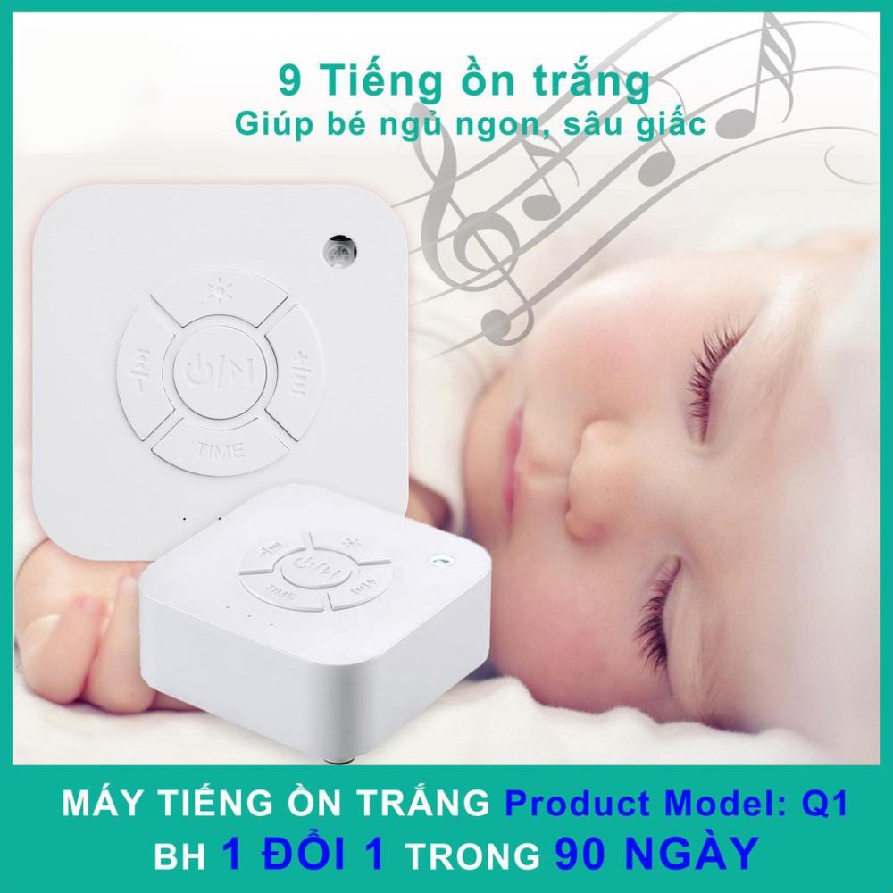 Máy Tạo Tiếng Ồn Trắng [ White Noise] [Giúp bé ngủ ngon, sâu giấc] [ Product Model:Q1] Bỉm XuKa