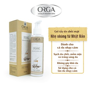 [Siêu Rẻ] Tẩy Tế Bào Chết Cho Da Mặt – ORGA – ORGANIC BROWN RICE & ROYAL JELLY 120ML