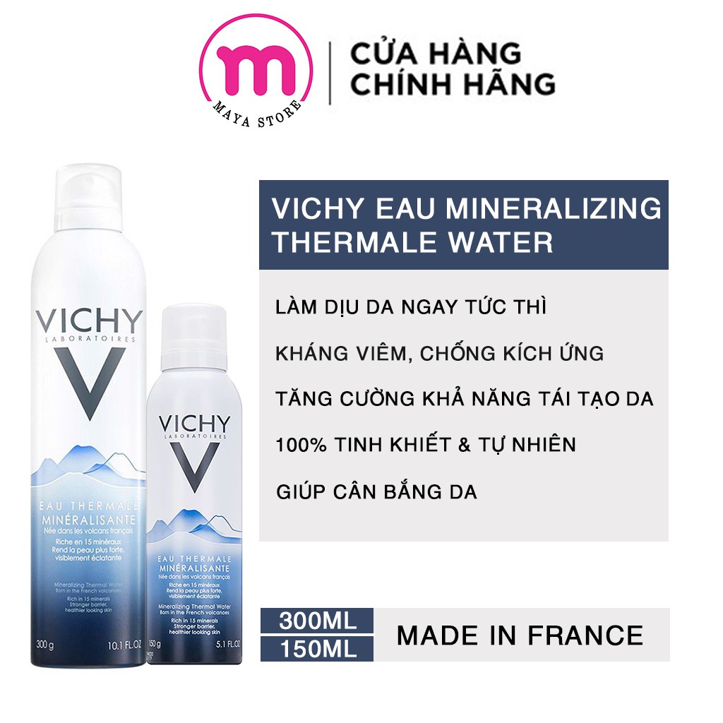 Xịt khoáng Vichy 150ml - 300ml