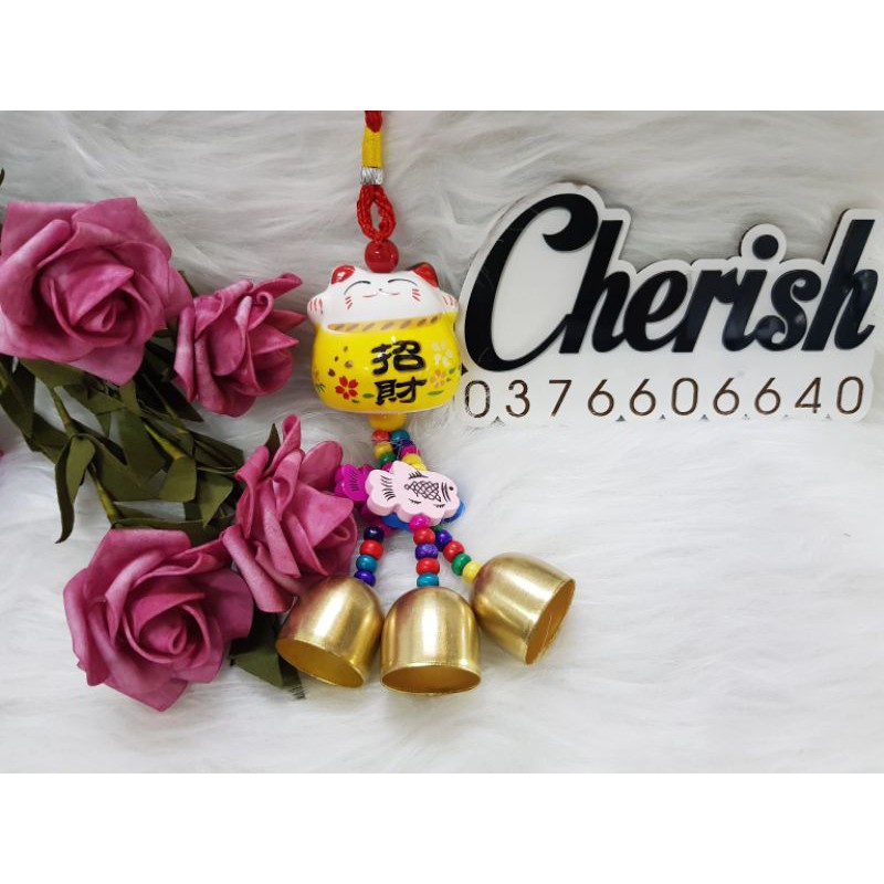 Chuông Gió Mèo Thần Tài Đem Lại Tài Lộc Và May Mắn, 6 màu theo mệnh | BigBuy360 - bigbuy360.vn