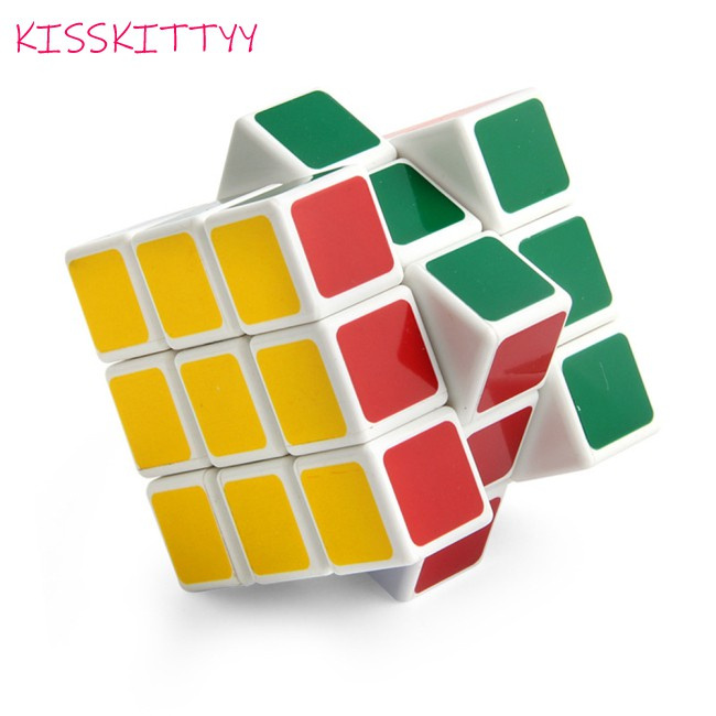 kisskittyy  2pcs/set 3x3 Stickerless Cube Speed  Cube Puzzles Toys Collection Gift infinity cube magic rubik blocks Good rubik blocks