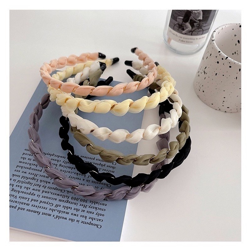 Băng Đô Cài Tóc Bằng Vải Organza Thiết Kế Tinh Tế Làm Quà Sinh Nhật Cho Bạn Gái