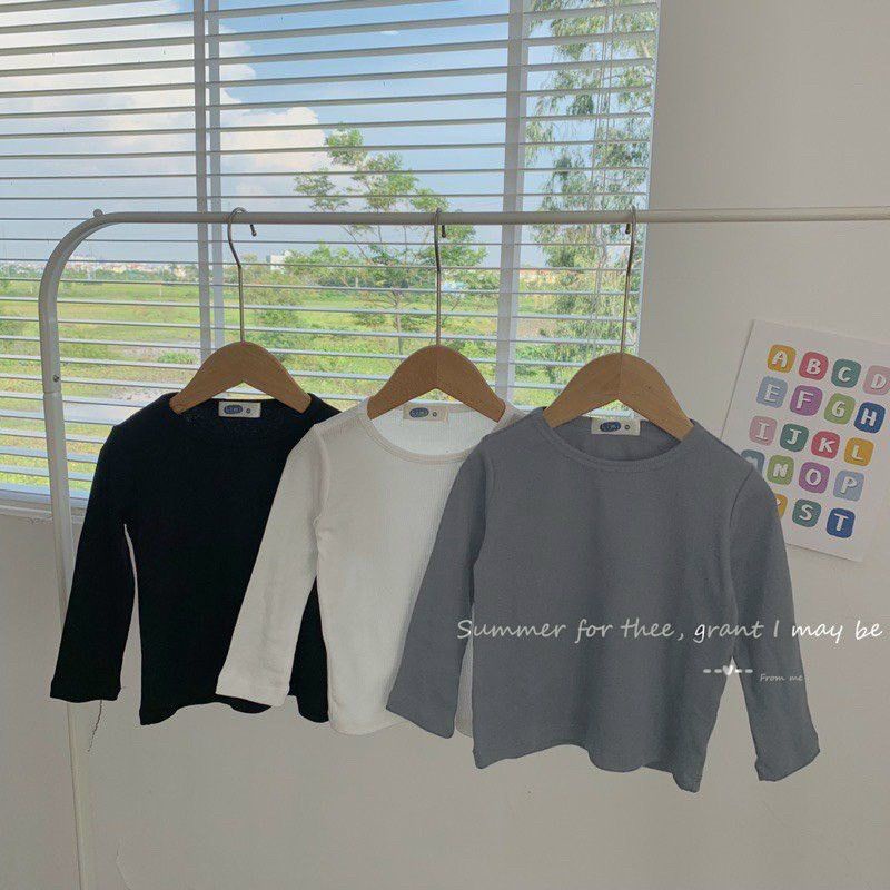 COMBO 3 ÁO TRƠN DÀITAY LEN TĂM CHO BÉ