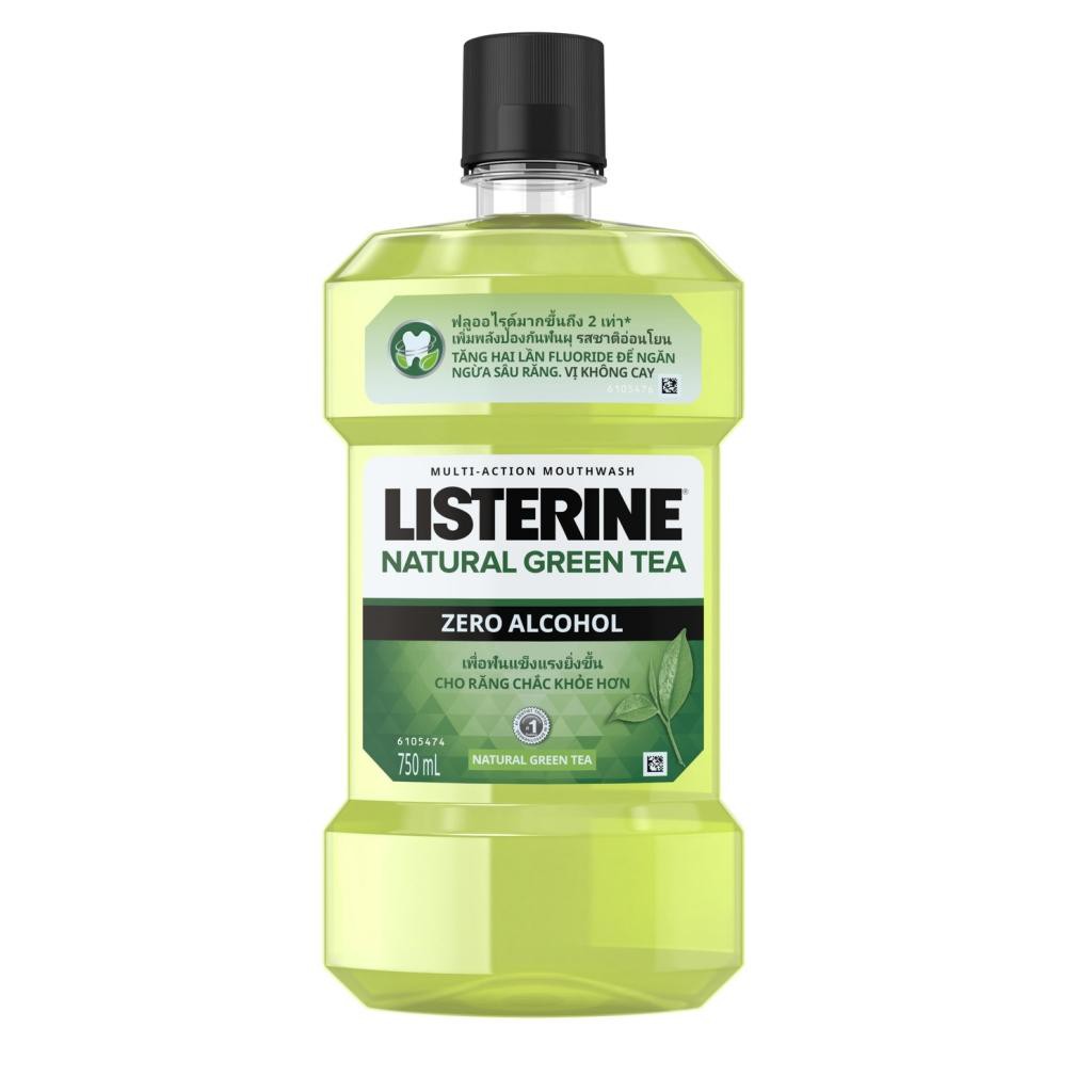 Nước súc miệng diệt khuẩn LISTERINE® NATURAL GREEN TEA