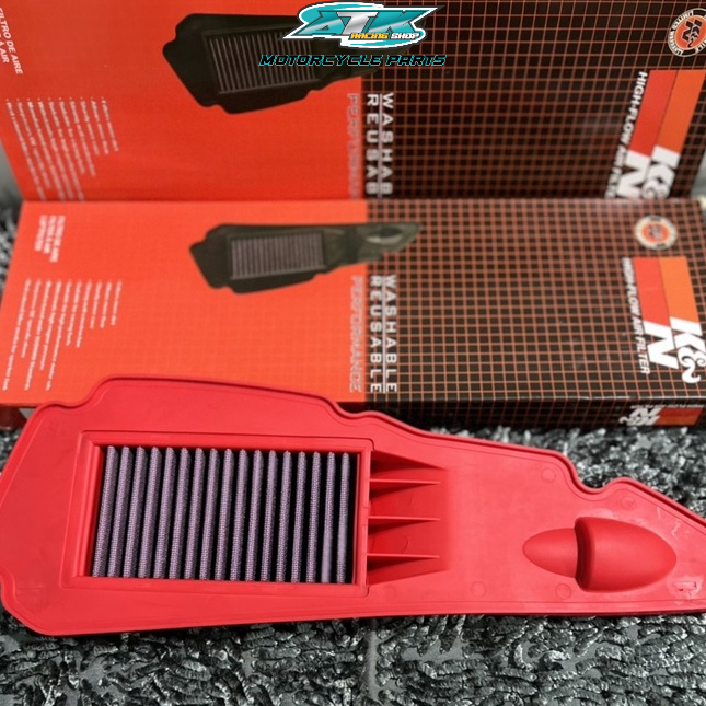 Lọc gió độ pô e KN màu đỏ cho xe Vsion 2014 đến 2022 lưới thép