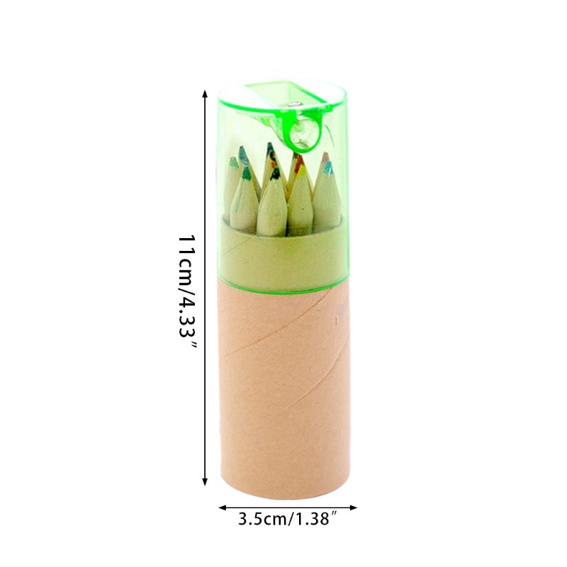 ✿ Set 12 Bút Chì Màu Kèm Đồ Chuốt Cho Bé