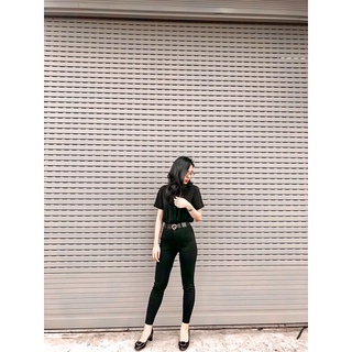 Quần legging 2 cúc cạp cao(ảnh thật)