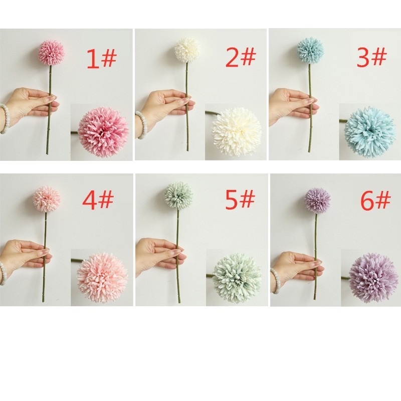1 Nhánh Hoa Bồ Công Anh Giả Bằng Lụa Dùng Trang Trí