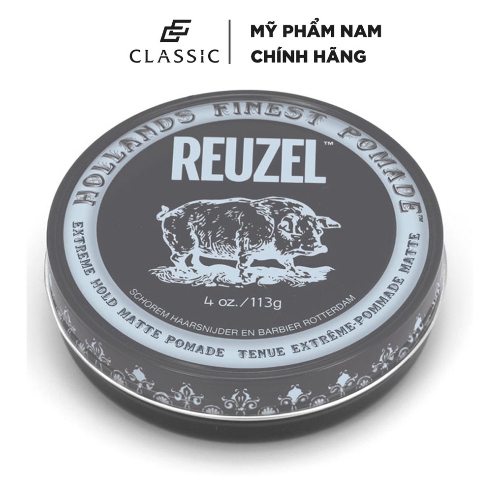 Sáp vuốt tóc Reuzel Extreme Hold Pomade