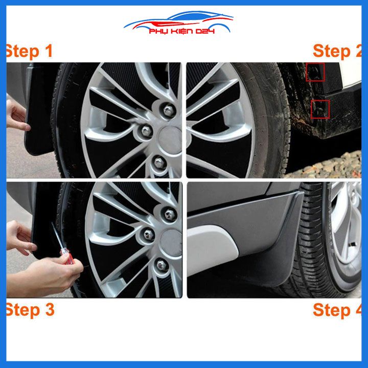 Bộ 4 chắn bùn Peugeot 5008 2017-2018-2019 chuẩn theo xe