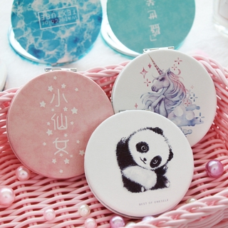Sáng tạo dễ thương trang điểm trang điểm gương gương trang điểm cầm trái tim cô gái gương nhỏ da gương trang điểm 2 mặt