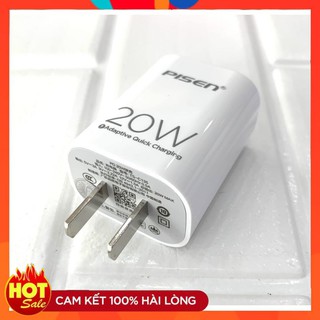 [HÀNG CAO CẤP]Củ sạc nhanh cho IP12 Pisen 20w 