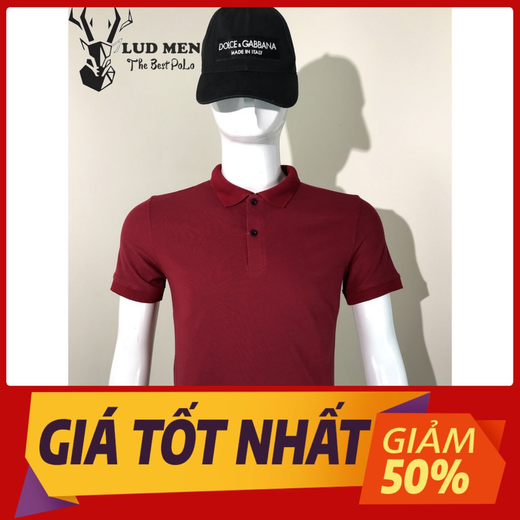 ‼️[LUD.MEN] Áo polo nam cao cấp cổ viền, áo thun nam ngắn tay bo viền năng động, Kiểu dáng ôm slimfit