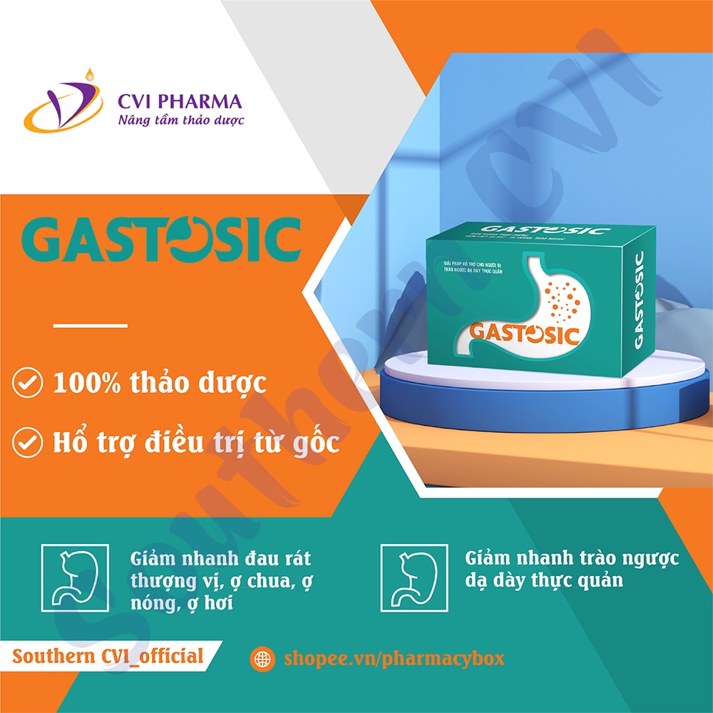 Gastosic Giải Pháp Cho Trào Ngược Dạ Dày Thực Quản Ngăn Ngừa Tái Phát - MK PMC