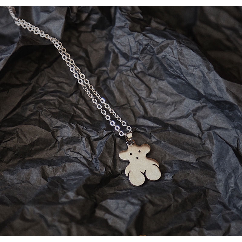 Vòng Cổ Gắn Mặt Hình Chú Gấu Ngộ Nghĩnh Đáng Yêu Hợp Thời Trang