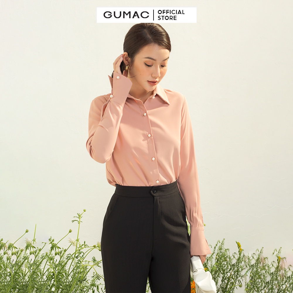 Quần tây nữ thời trang GUMAC thiết kế Form cơ bản - chất liệu cotton thoải mái cho công sở QC03002