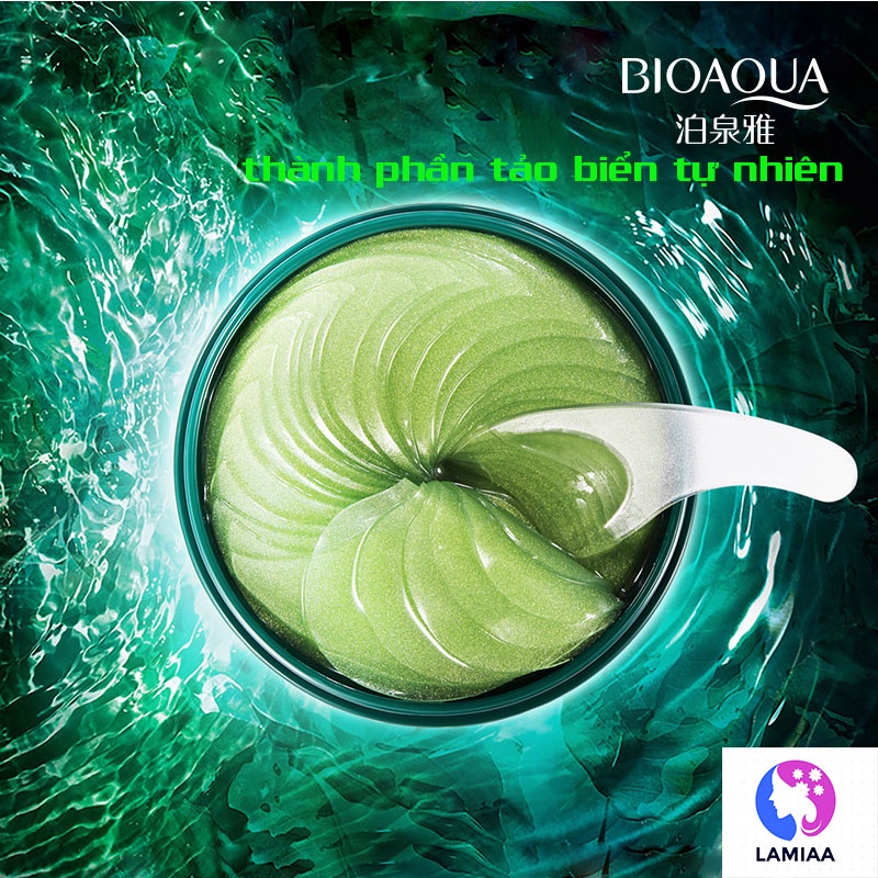 Mặt nạ mắt Bioaqua tảo biển, giảm quầng thâm, cấp ẩm nội địa Trung (Hộp 60 miếng)