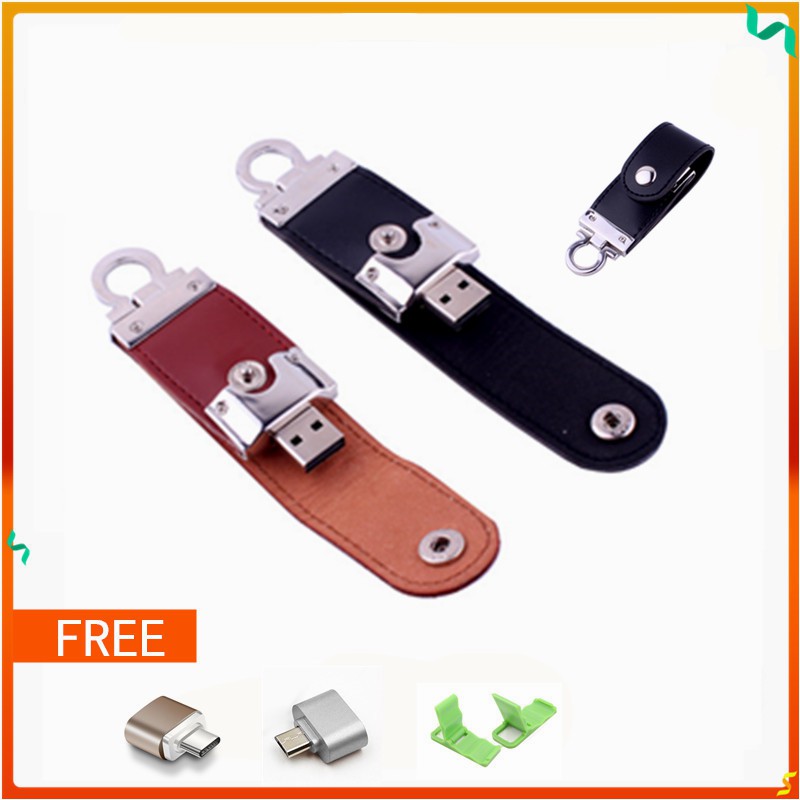 Ổ đĩa flash USB bằng da dung lượng 1TB dễ dàng mang theo và tránh mất