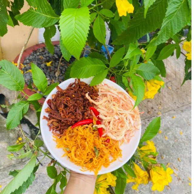 ✅ [HÀNG CÓ SẴN] KHÔ MIX 3 VỊ GÀ, HEO, MỰC 300gr- Cực ngon cực mê 💥 | BigBuy360 - bigbuy360.vn