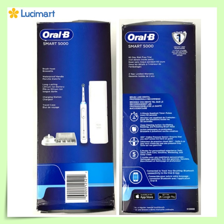 Bàn chải điện Oral-B Smart 5000 [Hàng Đức]