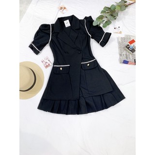 (ẢNH CHỤP THẬT) SET ÁO VEST PHỐI CÙNG CHÂN VÁY DẬP LY🔆 VẢI BAO CHẤT XỊN XÒ SANG CHẢNH