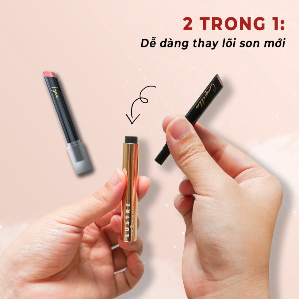 Lõi Son lì LUSTRE Ultra Slim Matte thỏi mảnh (0.8 gram) - Màu Mira