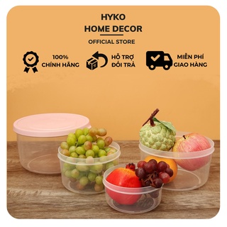 Bộ 4 hộp thực phẩm Hokkaido INOCHI nhựa nguyên sinh đựng thức ăn chịu nhiệt
