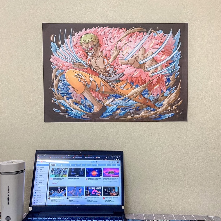 Poster trang trí one piece 3D