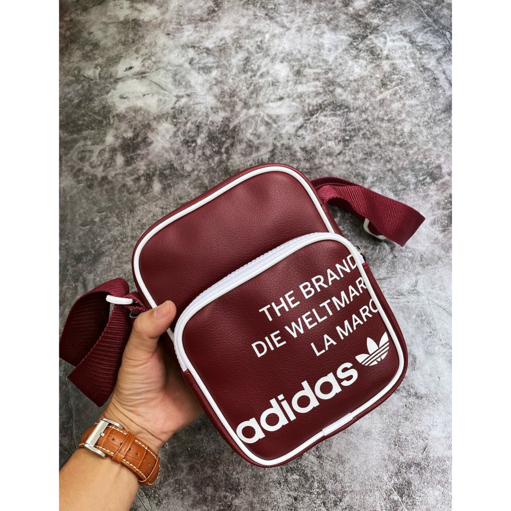 Túi đeo chéo nam nữ B191 ORIGINALS VINTAGE MINI BAG BURGUNDY