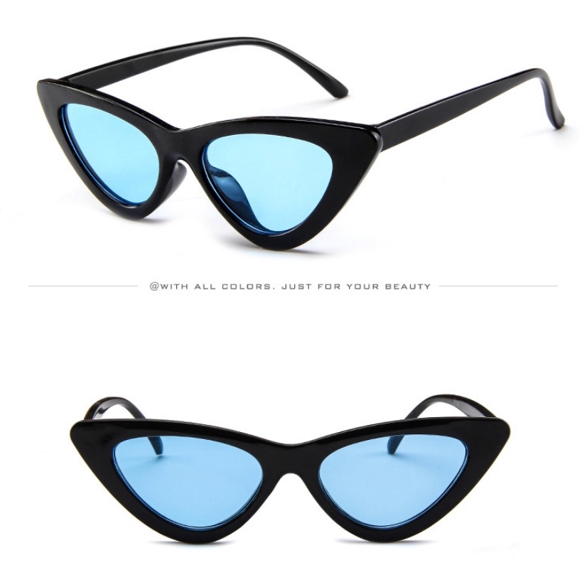 Kính Mát Mắt Mèo Phong Cách Retro Phương Tây Chống Tia Uv400