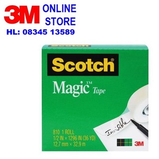 Băng Keo Kỳ Diệu 3M 810 SCOTCH Magic Tape loại 12mm x 32m