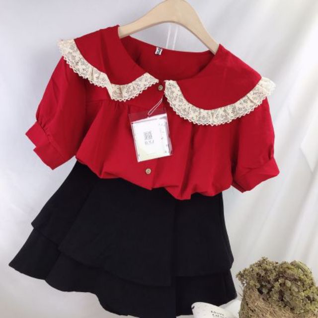 [Mã WA1606 giảm 15% đơn 99k] Áo sơ mi kiểu viền bèo hot 2020 | BigBuy360 - bigbuy360.vn