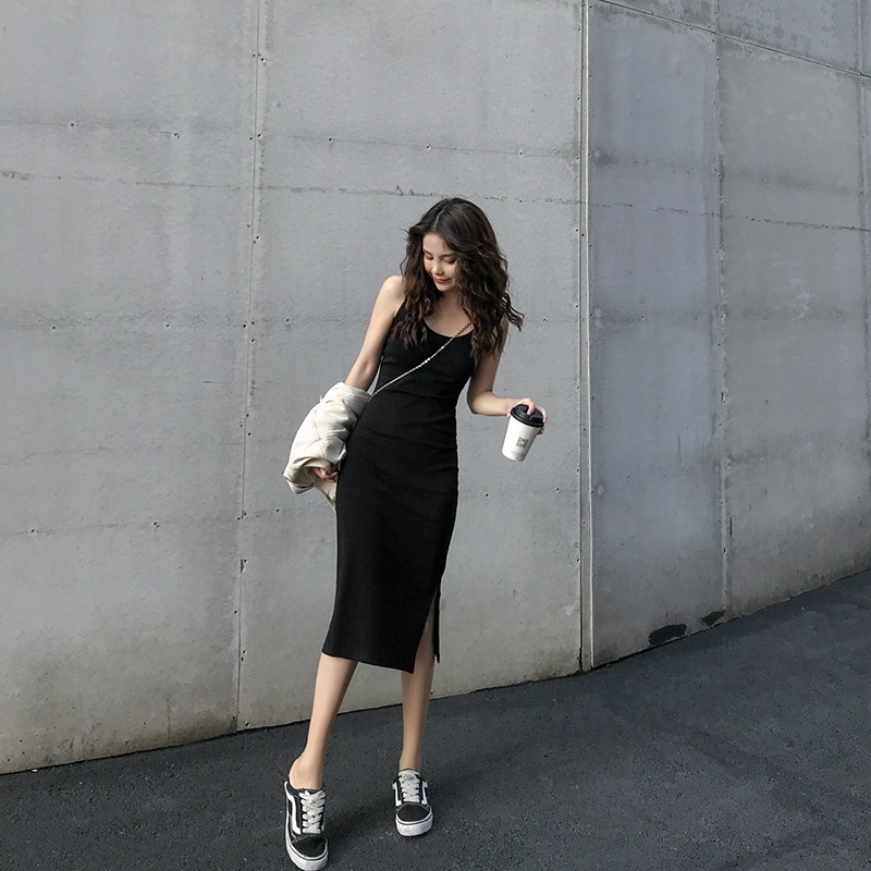 Váy nữ Quảng Châu, đầm nữ phong cách sexy dễ thương D007