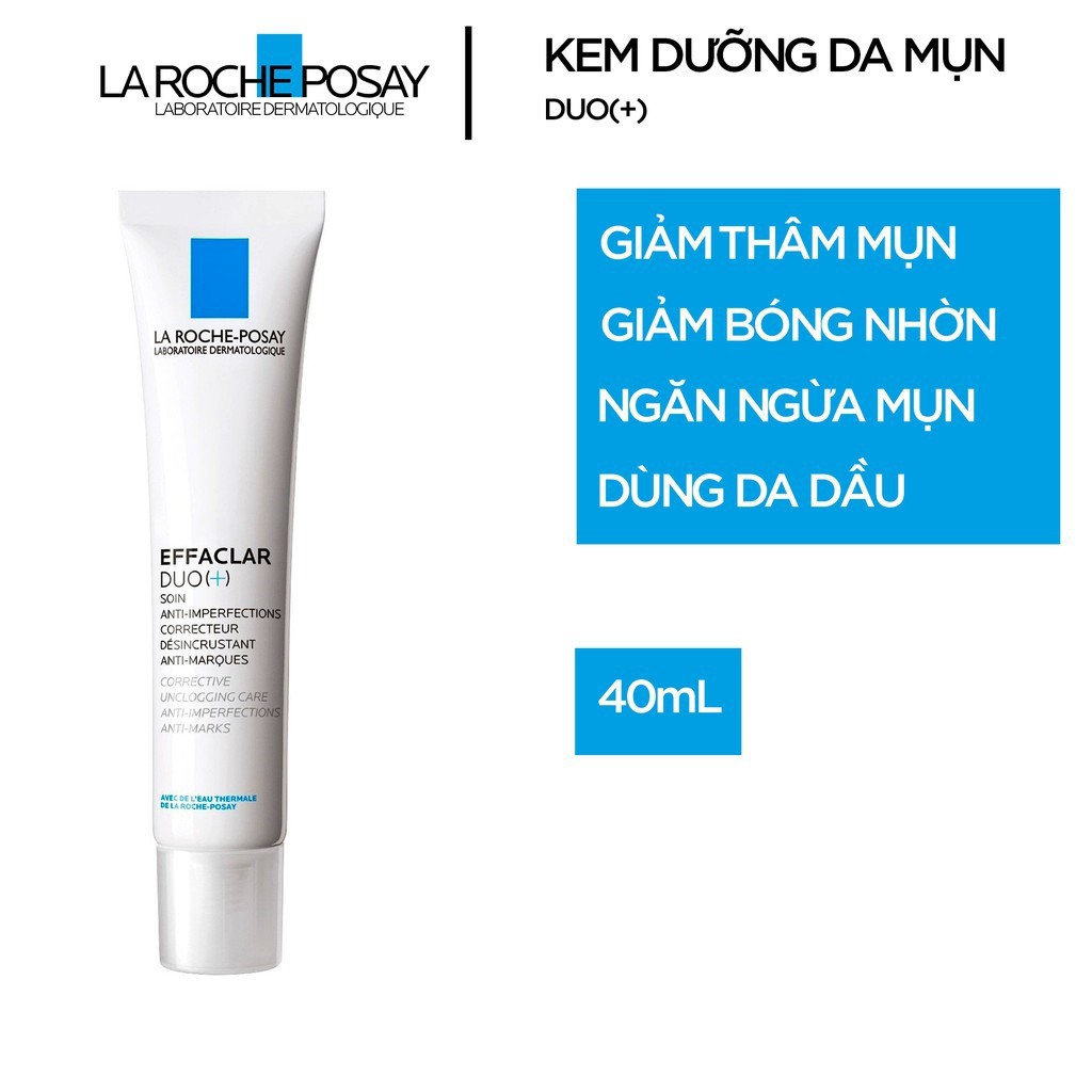 COMBO Paula's Choice BHA 2%  + Kem Dưỡng La Roche Posay Duo+  giảm & ngừa mụn, ngừa thâm