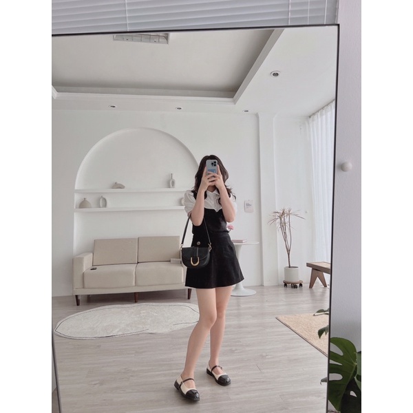 Giày Mary Jane 9029-20 da bóng đế 3.5cm- QCCC [ Wood shoes ]
