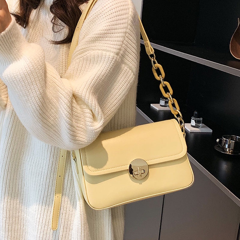 Ielgy Túi đeo dưới cánh tay Và Cánh Tay Hình Vuông Nhỏ Thiết Kế niche Chất Lượng Cao Phổ Biến Hợp Thời Trang Cho Nữ