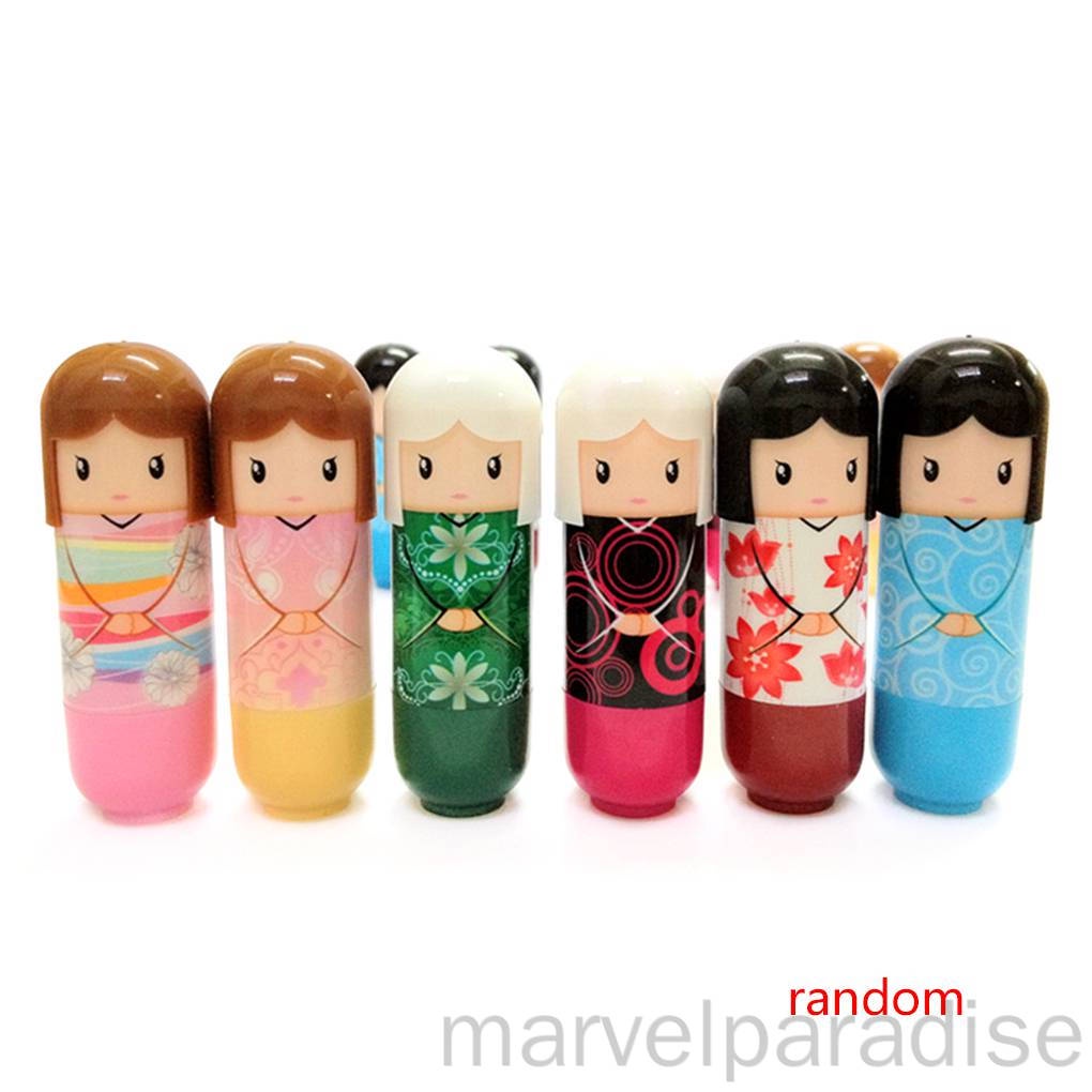 [Hàng mới về] Son dưỡng môi hình búp bê nhật bản kiểu dáng sáng tạo dễ thương