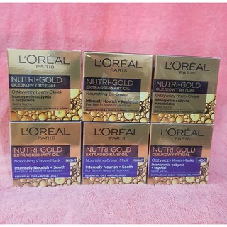 KEM DƯỠNG DA MẶT NẠ NGỦ L'OREAL PARIS NUTRI GOLD EXTRAORDINARE OIL